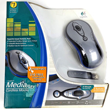 Logitech MediaPlay Mouse 11 Button Wireless Mouse - Blue - NEW Factory Sealed picture