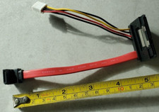 15+7 SATA Data + Power (4pin Molex) Combined HDD Hard Drive Cable - US SHIP picture