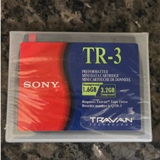 Sony TR-3 Preformatted Mini Data Cartridge 1.6GB 3.2GB Travan Tape QTR-3 New picture