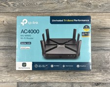TP-Link Archer A20 AC4000 MU-MIMO Tri-Band Wi-Fi Router 4000 Mbps New Sealed picture