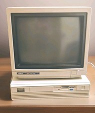 Tandy 1000 RL PC Hard Drive Monitor CM 11  Keyboard Mouse Disk Orig Box  picture
