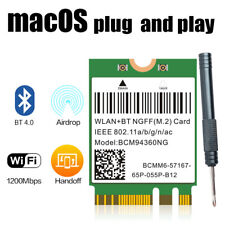 Hackintosh PC macOS BCM94360NG NGFF WiFi Bluetooth Card 1200Mbps Network Adapter picture