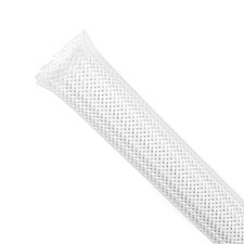 Kelepu PET Expandable Cable Sleeve White 1/8