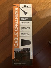 J Channel Desk Cable Organizer by SimpleCord - 5 Pieces Black Channels picture