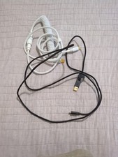 Glorious Gaming Keyboard Braided Cables Coiled White And Standard Black picture