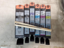 Set of 6 Genuine Sealed Sleeve Canon 280 Black & & 281 Inkjet Cartridges picture