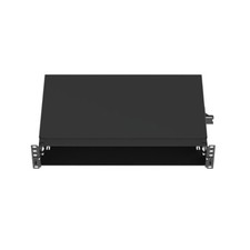 Panduit FMT2 8-Port 2U Rack Steel Fiber Optic Straight Tray Black picture
