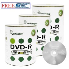 300-Pack SmartBuy Logo Top Surface Blank DVD-R DVDR 16X 4.7GB Recordable Disc picture