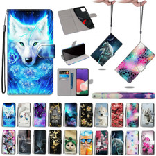 Wolf Cat Flower Wallet Cover Case For Xiaomi Redmi A3 13C 13T 11T 10 Poco X3 picture