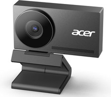 Acer 4K Webcam for Pc/Mac with All-Metal Unibody Sculpted, Sony 1/2