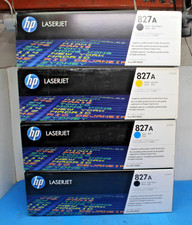 LOT-4 Genuine HP 827A 2xCF300A-B 1xCF301A-C 1xCF302A-Y Laser Toner M880 NEW T9C5 picture