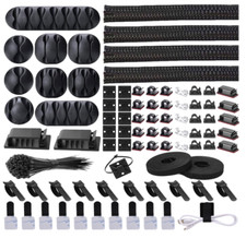 Cable Management Kit - 152 Pcs Complete Organizer Set picture