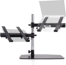 Portable Dual Laptop Stand – Standing Table Holder with Bracket Arms,Adjustable picture