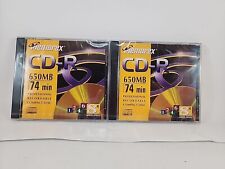 Lot of 2 Memorex CD-R 650MB 74min Recordable Compact Discs New Sealed  picture