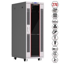 Sysracks 27U Gray Server Rack Cabinet 35