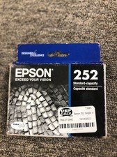 BRAND NEW EPSON 252 STANDARD CAPACITY BLACK INK CARTRIDGE Exp. 01/2025 picture