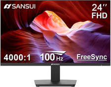 SANSUI Monitor 24 Inch 100Hz PC Computer Monitor, FHD for Home Office picture