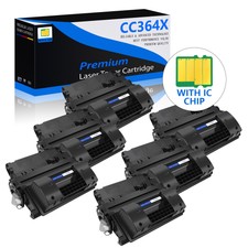 6 PACK Black CC364X 64X Toner Cartridge for HP LaserJet  P4015 P4515 P4015x picture
