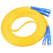 50M SC-SC UPC 9/125 Duplex Single-Mode Fiber Optic Patch Cord PVC Fiber Cable picture