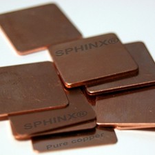lot of 20 pcs 20x20mm Copper Pad Shim / Assorted thickness picture