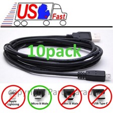 Lot10pk/pcs 6ft USB Micro 5pin Digital Camera/Phone/Charger/Sync/Data Cable/Cord picture