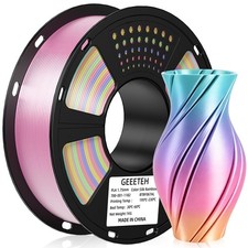 1/2/3/5/10KG GEEETECH 3D Printer Fliament Silk Rainbow PLA 1kg 1.75mm Bulk Lot picture