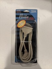 Genuine IBM Bi-Directional IEEE 1284 6' Printer Cable New Old Stock Sealed Fast picture
