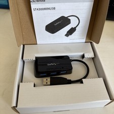 StarTech ST4300MINU3B 4-Port USB 3.0 Mini Hub  Black Open Box picture