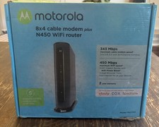 Motorola MG7315 Cable Modem Plus N450 WiFi Router 8x4 343 Mbps New Open Box picture