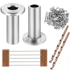 T316 Stainless Steel Cable Protector Sleeves Fits 1/8 In. Cable Railing Wire Rop picture