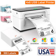 MUNBYN Thermal Shipping Label Printer USB 4x6 Barcode Labels for USPS UPS FedEx picture