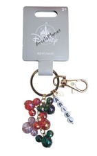 Disney Parks Mickey Mouse Ear Icon, Ariel Mermaid Beaded Keychain Bag Charm picture