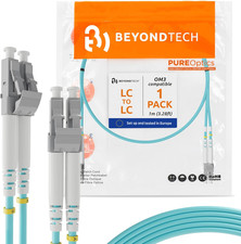 LC to SC Fiber Patch Cable Multimode Duplex - 1M (3.28Ft) - 50/125Um picture