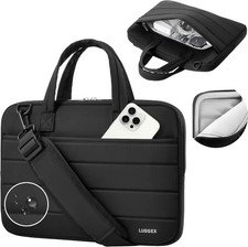 Sleeve for 13-14 Inch Laptop, 360° Protective with Shoulder Strap, Black picture