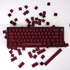 Simple Red Style PBT 140 Keycaps Cherry Profile 140pcs/set for MX Keyboard Gifts picture