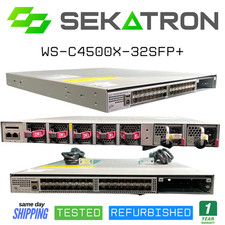 ♻️ Cisco WS-C4500X-32SFP+ • 32× 10GbE SFP+ • 750W PSU • Tested ⚡Fast Ship picture