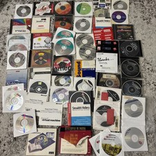 Vintage PC Software CD-ROM Lot - Windows 95 98 MS Office Drivers Utilities Discs picture