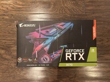 Gigabyte RTX 3070 AORUS Master 8GB Gaming GPU, Tri-Fan, LCD Display, New In Box picture