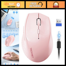 Ergonomic Wireless Rechargeable Mouse, 2.4GHz Silent 6-Button Design, Comfortabl picture