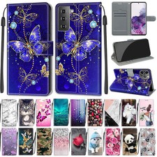 Panda Cat Flower Wallet Cover Case For OPPO A1 A58 A57 A77 A54 A17 A53 A93 A55 picture