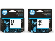 2PK Genuine HP 65 Ink Cartridge Black Pack for HP 2622 3752 3722 printer picture