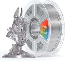 Silver Silk PLA Filament 1.75Mm, Luxury Chrome-Like Mirror Shine, Premium Silk S picture