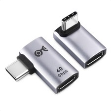 Cable Matters Combo-Pack 40Gbps Right Angle USB-C Adapter Kit, Up to [4K@240Hz V picture