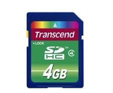 Transcend flash memory card 4 GB CLASS 4 SDHC TS 4 GSDHC 4 picture