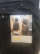 Lole Quilted Laptop Backpack Bag - Black - Fits 17 in. - Padded - Luggage Strap picture