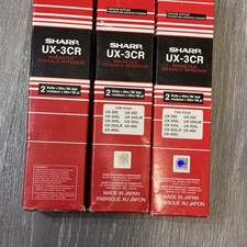 Lot Of 3 Sharp UX-3CR Imaging Film Fax Ribbon 2 Rolls x 30m (98 ft) Genuine OEM picture