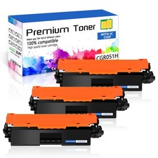 3 PACK - CRG-051H Toner for Canon CRG051H 051H ImageCLASS MF264dw MF269dw picture
