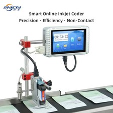 Auto Inline Inkjet Coder Without Conveyor for Buyer Existing Conveyor Line Use picture