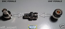 1 x BNC Female plug to UHF FEMALE SO-239 RF coaxial Adapter RF Connector USA picture