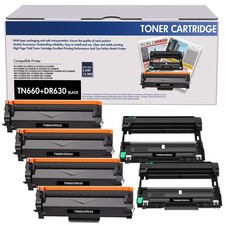 TN660 & DR630 Toner Cartridge Lot Fits for Brother DCP-L2500D L2540DN MFC-L2680W picture